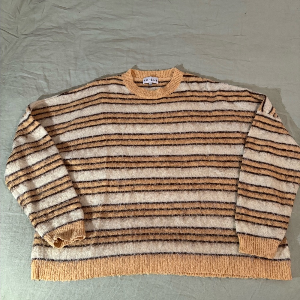 Boheme Cozy Knit Striped Sweater